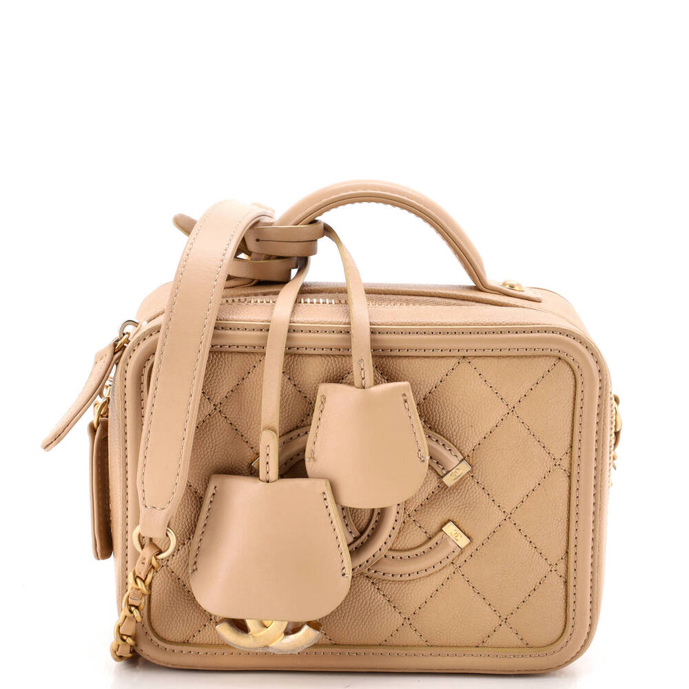 Chanel Small Filigree Vanity Case